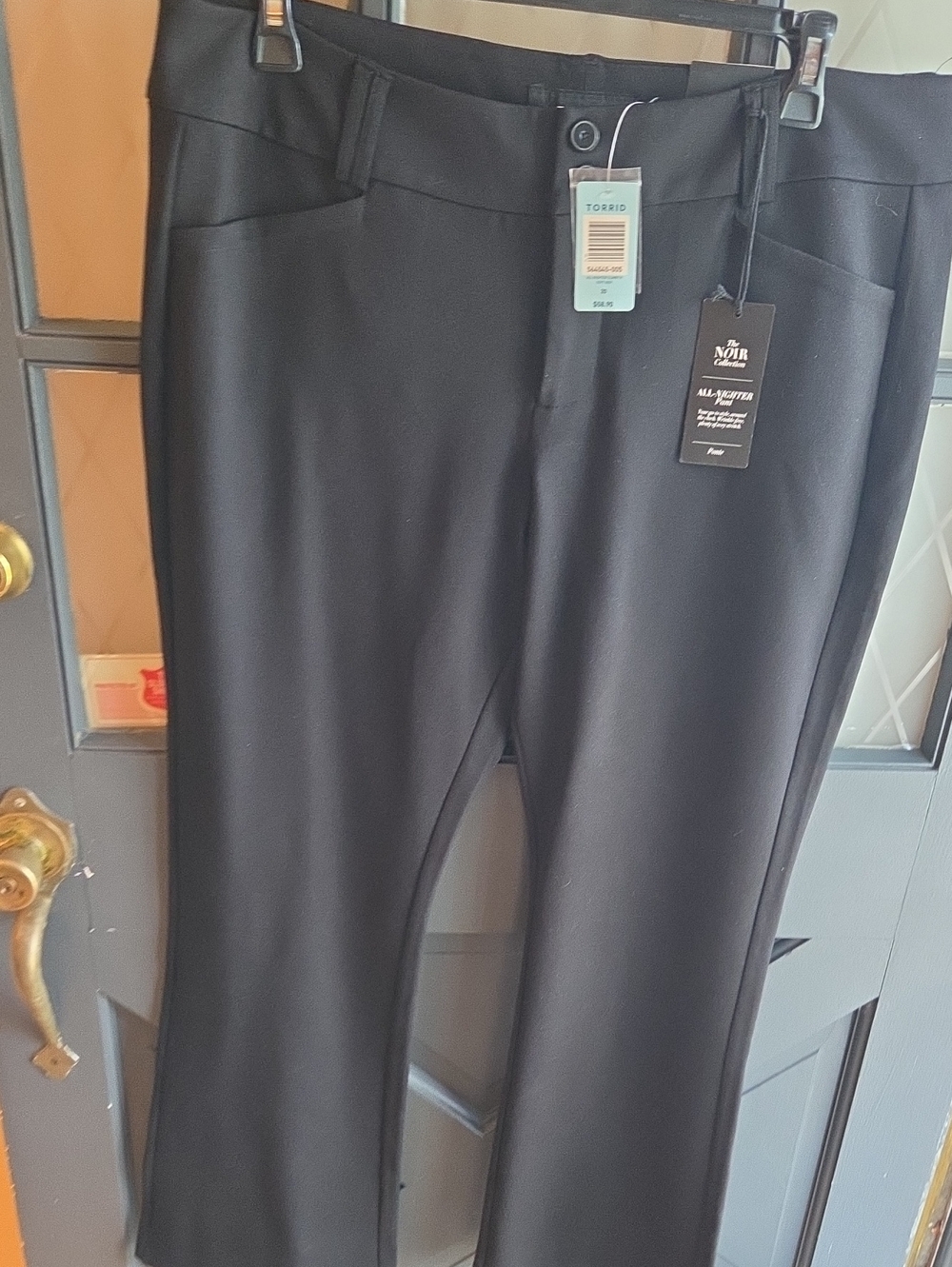 Torrid Black Ponte Kick Flare Trousers